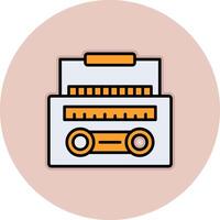 Radio Cassette Vector Icon