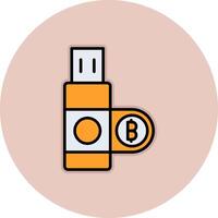 icono de vector de usb