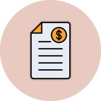 Shopping Invoice Vector Icon