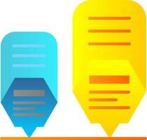 Infographic elements Flat Gradient Icon vector