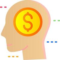 Greed Flat Gradient Icon vector