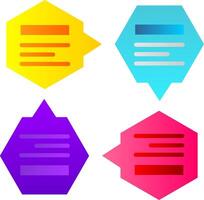 Infographic Flat Gradient Icon vector