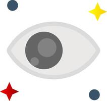 Eye Flat Gradient Icon vector