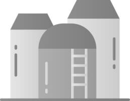 Silo Flat Gradient Icon vector