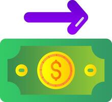 Payment Flat Gradient Icon vector