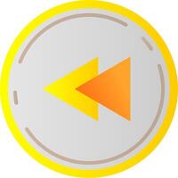 Fast forward Flat Gradient Icon vector
