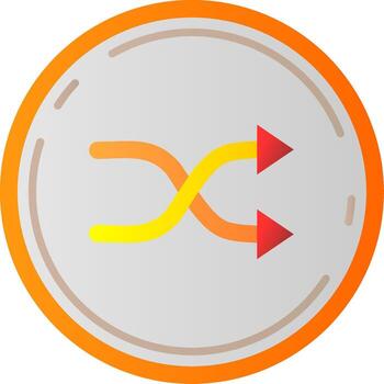 Random Flat Gradient Icon vector