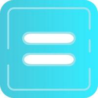 Equal Flat Gradient Icon vector