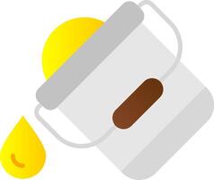 Bucket Flat Gradient Icon vector