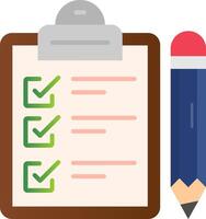 Exam Flat Gradient Icon vector
