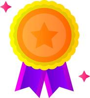 Badge Flat Gradient Icon vector