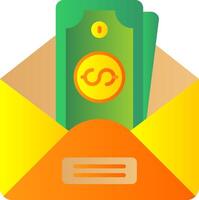 Envelope Flat Gradient Icon vector