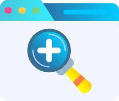 Zoom in Flat Gradient Icon vector