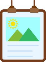 Poster Flat Gradient Icon vector