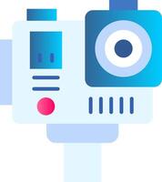 Action camera Flat Gradient Icon vector