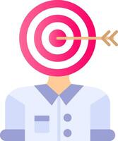 Audience Flat Gradient Icon vector