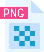 Png file format Flat Gradient Icon vector