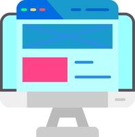 Web design Flat Gradient Icon vector