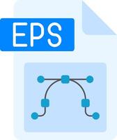 Eps file format Flat Gradient Icon vector