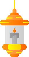 Candles Flat Gradient Icon vector