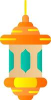 Lantern Flat Gradient Icon vector