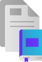 Ebook Flat Gradient Icon vector