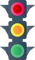 Traffic light Flat Gradient Icon vector