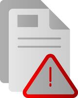 Alert Flat Gradient Icon vector