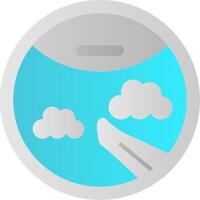 Porthole Flat Gradient Icon vector