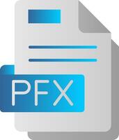 Pfx Flat Gradient Icon vector