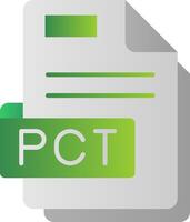 Pct Flat Gradient Icon vector