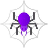 Spider web Flat Gradient Icon vector