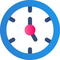 Timer Flat Gradient Icon vector