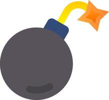 Bomb Flat Gradient Icon vector