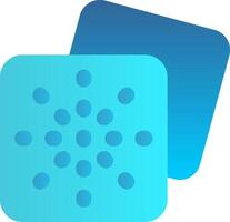 Grid dots Flat Gradient Icon vector