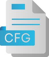 Cfg Flat Gradient Icon vector