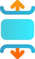 Carousel vertical Flat Gradient Icon vector