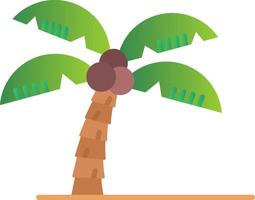Palm tree Flat Gradient Icon vector
