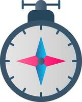 Compass Flat Gradient Icon vector