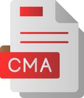 Cma Flat Gradient Icon vector