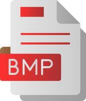 Bmp Flat Gradient Icon vector