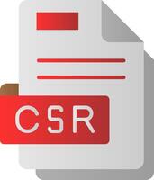 Csr Flat Gradient Icon vector