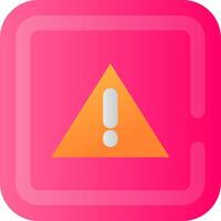 Alert Flat Gradient Icon vector