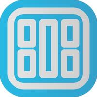 Layout Flat Gradient Icon vector