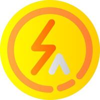 Flash auto Flat Gradient Icon vector