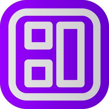 Layout Flat Gradient Icon vector