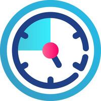 Time Flat Gradient Icon vector