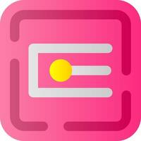Endpoint Flat Gradient Icon vector