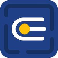 Endpoint Flat Gradient Icon vector