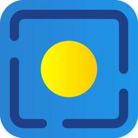 Dot Flat Gradient Icon vector